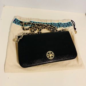 Tory Burch Adalyn Clutch in Patent Saffiano